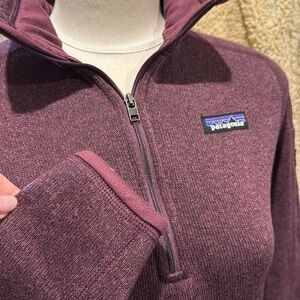 Patagonia® sweater jacket size small
Women's Better Sweater® 1/4-Zip plum